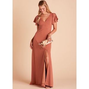 Birdy Grey Hannah Bridesmaids Dress Crepe Terracotta